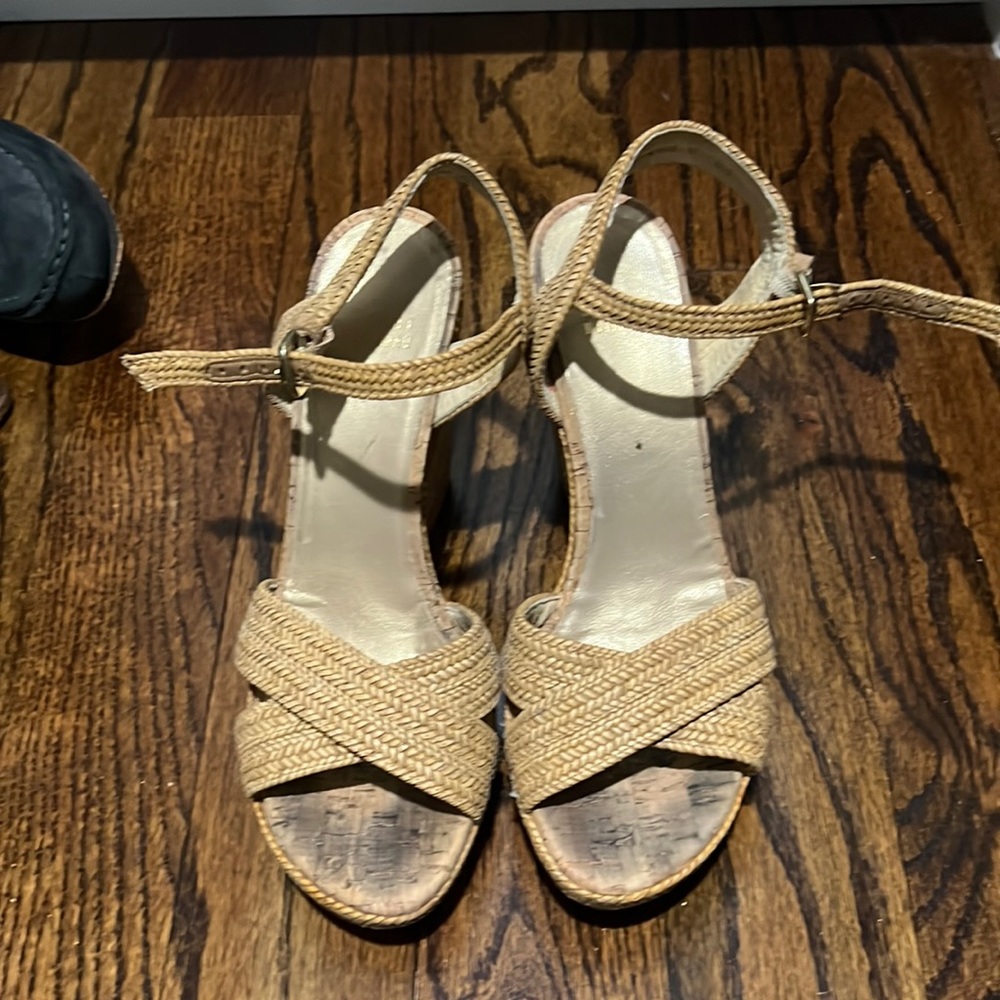 Stuart Weitzman espadrille wedge sandal